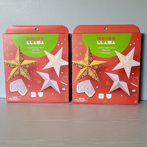 2 Kits! Create Your Own Paper Stars Kit Christmas Fun Craft! - Picture 1 of 5